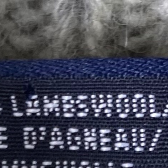 Gap Mens Large Turtleneck Sweater Pullover Lambs Wool Gray Chunky Cable Knit - Picture 4 of 4